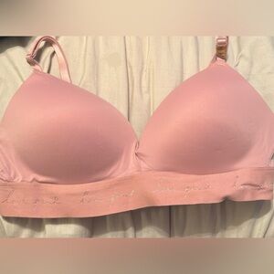 PINK wireless push up bra